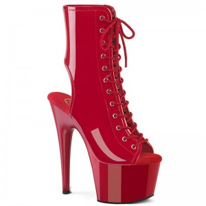 Pleaser Adore-1016 Laarzen Dames Rood | BELGIE BEHTMKNV