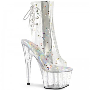 Pleaser Adore-1018C-2 Laarzen Dames Clear | BELGIE BEMIAQVF