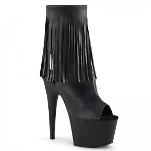 Pleaser Adore-1019 Vegan Leather Laarzen Dames Zwart | BELGIE BELTNPVG
