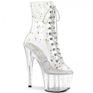 Pleaser Adore-1020C-2 Laarzen Dames Clear | BELGIE BEDEZQPT
