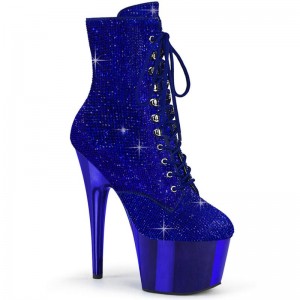Pleaser Adore-1020CHRS Laarzen Dames Blauw | BELGIE BEIGJWEF