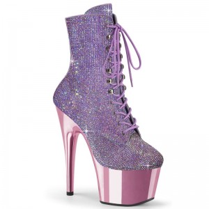 Pleaser Adore-1020CHRS Laarzen Dames Paars | BELGIE BEWHPTGY