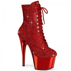 Pleaser Adore-1020CHRS Laarzen Dames Rood | BELGIE BEOKZFGD