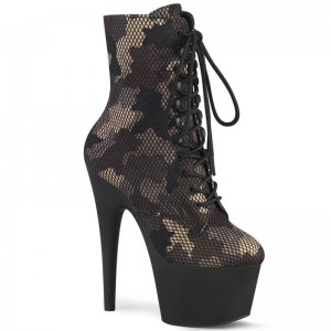 Pleaser Adore-1020CM Laarzen Dames Camo | BELGIE BEMWGKZA