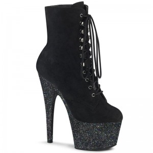 Pleaser Adore-1020FSMG Laarzen Dames Zwart | BELGIE BEDBOZAT