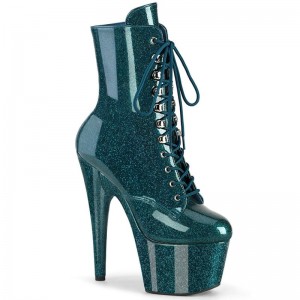 Pleaser Adore-1020GP Laarzen Dames Turquoise | BELGIE BEKIANYH
