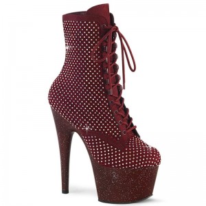 Pleaser Adore-1020RM Laarzen Dames Bordeaux | BELGIE BEJBGHLW