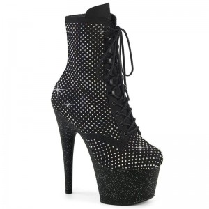 Pleaser Adore-1020RM Laarzen Dames Zwart | BELGIE BEXVMCKG
