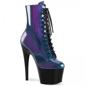Pleaser Adore-1020SHG Laarzen Dames Blauw Paars | BELGIE BETKVJXL