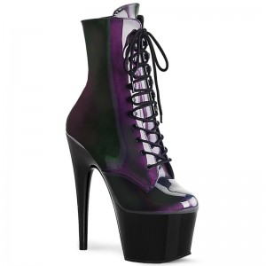 Pleaser Adore-1020SHG Laarzen Dames Paars Zwart | BELGIE BEOGRUCY