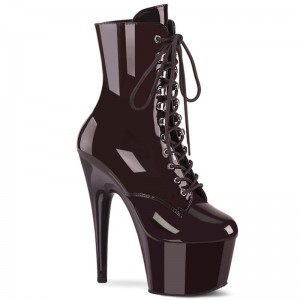 Pleaser Adore-1020 Laarzen Dames Donkerbruin | BELGIE BEWMTVLP