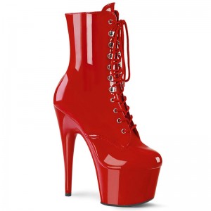 Pleaser Adore-1020 Laarzen Dames Rood | BELGIE BESQJMGF