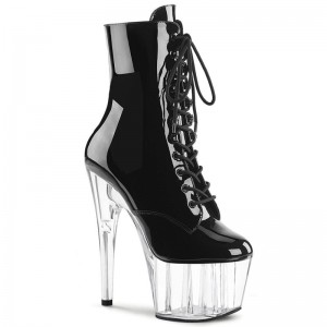 Pleaser Adore-1020 Laarzen Dames Zwart | BELGIE BEFWVIMG