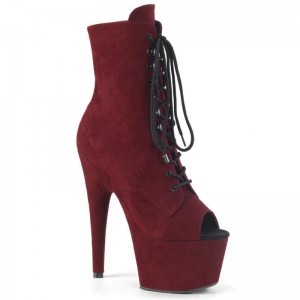 Pleaser Adore-1021FS Laarzen Dames Bordeaux | BELGIE BEOTZISQ