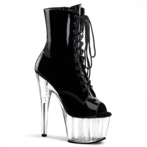 Pleaser Adore-1021 Laarzen Dames Zwart | BELGIE BECAXDNV