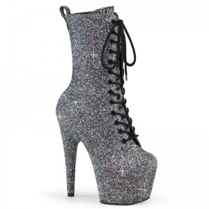 Pleaser Adore-1040GR Laarzen Dames Zwart | BELGIE BEMQXNZW