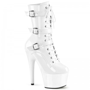Pleaser Adore-1043 Laarzen Dames Wit | BELGIE BEEXFOGM