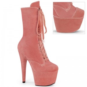 Pleaser Adore-1045VEL Laarzen Dames Roze | BELGIE BEMFVITQ