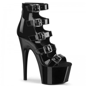 Pleaser Adore-700-33 Laarzen Dames Zwart | BELGIE BERDZQJS