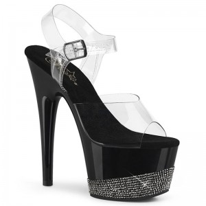 Pleaser Adore-708-3 Hakken Dames Zwart | BELGIE BEJULRFD