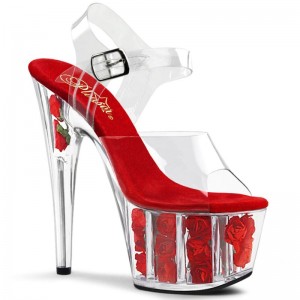 Pleaser Adore-708FL Hakken Dames Rood | BELGIE BEMUQYXK