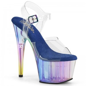 Pleaser Adore-708HT Hakken Dames Blauw | BELGIE BEXFUBPD