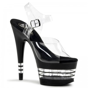 Pleaser Adore-708LN Hakken Dames Zwart | BELGIE BEKYSRNF