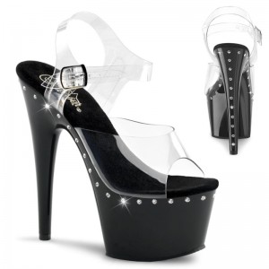Pleaser Adore-708LS Hakken Dames Zwart | BELGIE BEWEKNYZ