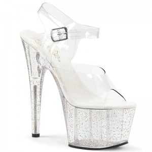 Pleaser Adore-708MG Hakken Dames Clear | BELGIE BEGYJFID