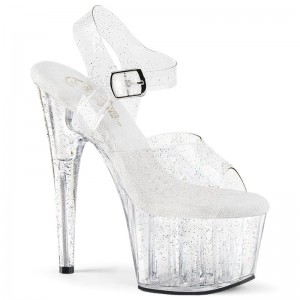 Pleaser Adore-708MMG Hakken Dames Clear | BELGIE BECPBHMW