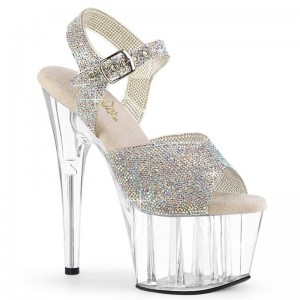 Pleaser Adore-708N-RS Hakken Dames Zilver | BELGIE BEUPDLSF