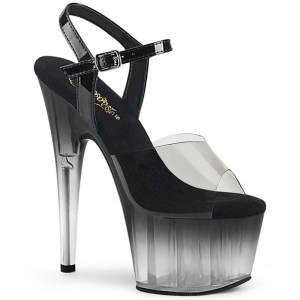 Pleaser Adore-708T-2 Hakken Dames Grijs | BELGIE BECMNYJK