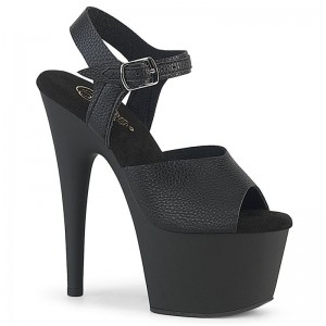 Pleaser Adore-708UL Vegan Leather Hakken Dames Zwart | BELGIE BEZHMBUK
