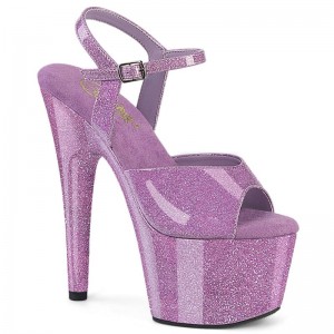 Pleaser Adore-709GP Glitter Hakken Dames Paars | BELGIE BEGRSHEK