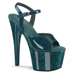 Pleaser Adore-709GP Hakken Dames Turquoise | BELGIE BEJWHQIP
