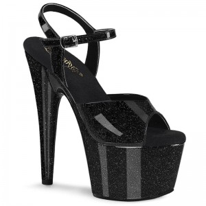 Pleaser Adore-709GP Hakken Dames Zwart | BELGIE BENTQWZC