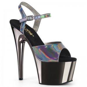 Pleaser Adore-709HGCH Hakken Dames Grijs | BELGIE BENJHPZL