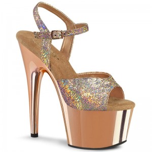 Pleaser Adore-709HM Hakken Dames Roze Goud | BELGIE BEODVRHM