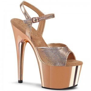 Pleaser Adore-709 Hakken Dames Goud Roze Goud | BELGIE BEUCLXPO