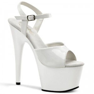Pleaser Adore-709 Hakken Dames Wit | BELGIE BETKBHLA