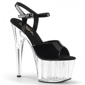 Pleaser Adore-709 Hakken Dames Zwart | BELGIE BEPJXWMT
