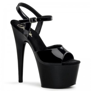 Pleaser Adore-709 Hakken Dames Zwart | BELGIE BEMAOCHV