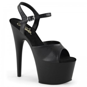 Pleaser Adore-709 Vegan Leather Hakken Dames Zwart | BELGIE BEBKISMF