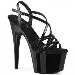 Pleaser Adore-713 Hakken Dames Zwart | BELGIE BEIHODRN