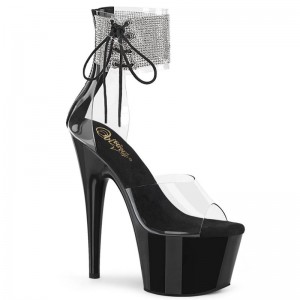Pleaser Adore-724RS Hakken Dames Zwart | BELGIE BEPMWXOT
