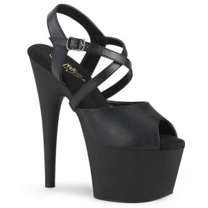Pleaser Adore-724 Vegan Leather Hakken Dames Zwart | BELGIE BESKBYNT