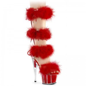 Pleaser Adore-728F Hakken Dames Rood | BELGIE BECROBUS