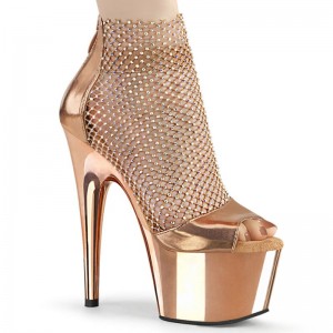 Pleaser Adore-765RM Hakken Dames Roze Goud | BELGIE BENETPHX