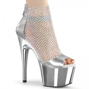 Pleaser Adore-765RM Hakken Dames Zilver | BELGIE BESUYKNR