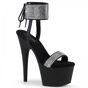 Pleaser Adore-770 Vegan Leather Hakken Dames Zwart | BELGIE BEMBLZSA